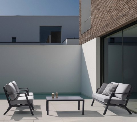 Bizzotto BIZZOTTO zestaw ogrodowy HARLEY szary