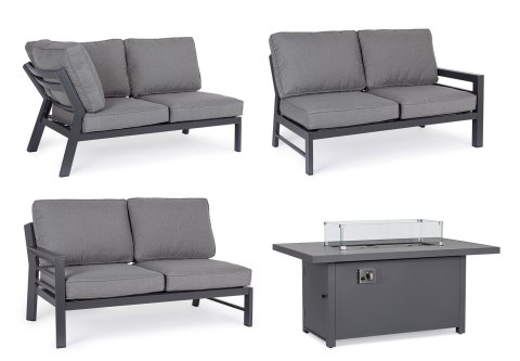 Bizzotto BIZZOTTO zestaw ogrodowy HENDRIX szary