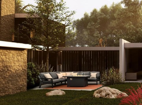 Bizzotto BIZZOTTO zestaw ogrodowy HENDRIX szary