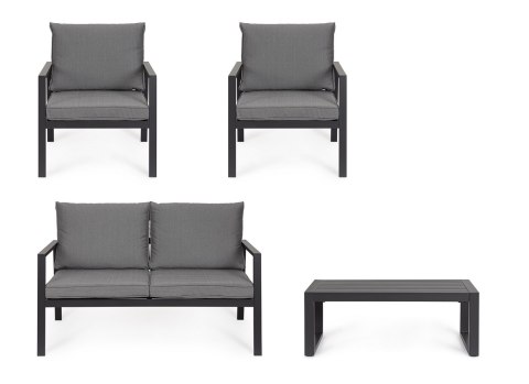 Bizzotto BIZZOTTO zestaw ogrodowy HILDE szary