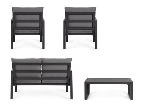 Bizzotto BIZZOTTO zestaw ogrodowy HILDE szary