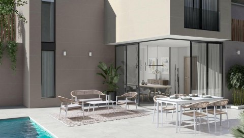 Bizzotto BIZZOTTO zestaw ogrodowy JANDIA biały / beż