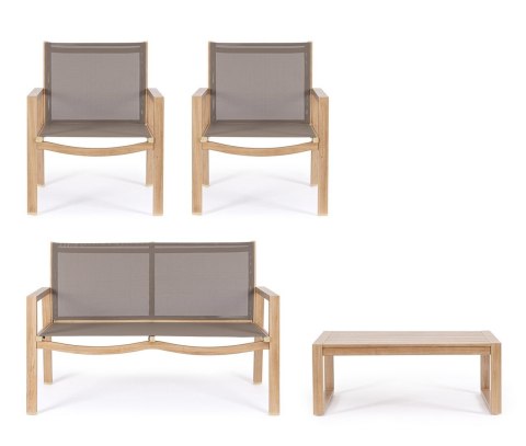 Bizzotto BIZZOTTO zestaw ogrodowy KALLEN naturalny