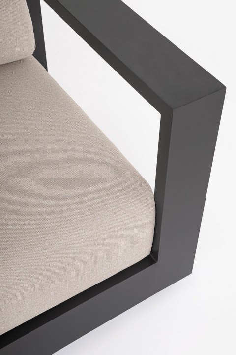 BIZZOTTO zestaw ogrodowy MOSES antracyt / beż