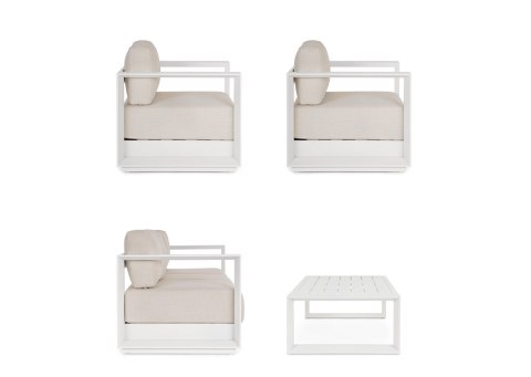 BIZZOTTO zestaw ogrodowy MOSES beżowy