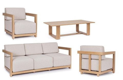 Bizzotto BIZZOTTO zestaw ogrodowy THESEUS naturalny