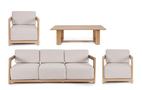 Bizzotto BIZZOTTO zestaw ogrodowy THESEUS naturalny