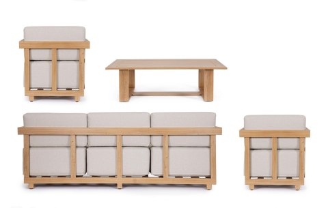 Bizzotto BIZZOTTO zestaw ogrodowy THESEUS naturalny