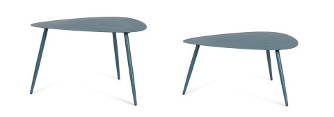 Bizzotto BIZZOTTO zestaw stolików ogrodowych YVONNE niebieski