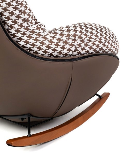 Fotel bujany FATTY brązowa pepitka