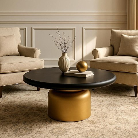 MaMaison MaMaison stolik kawowy LEONARDO 91 złoty / czarny