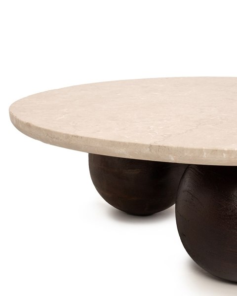 MaMaison MaMaison stolik kawowy ORGANIC 106 trawertyn / drewno