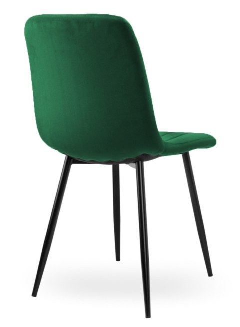 Krzesło tapicerowane AURORA VELVET GREEN OUTLET