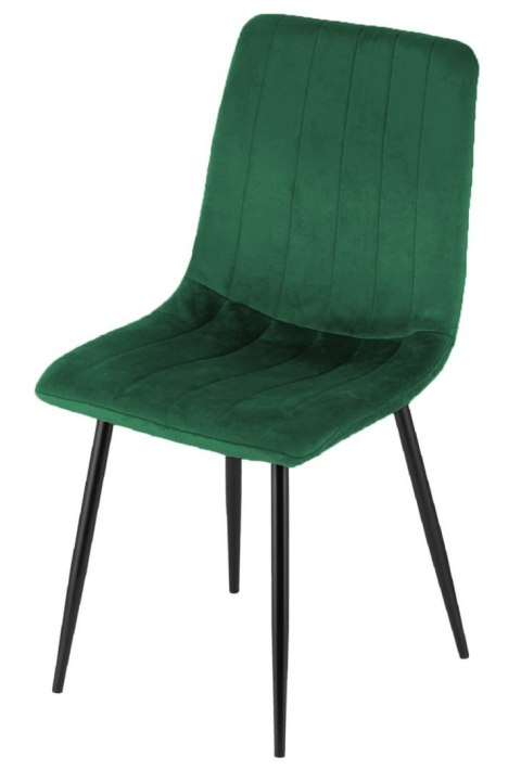 Krzesło tapicerowane AURORA VELVET GREEN OUTLET