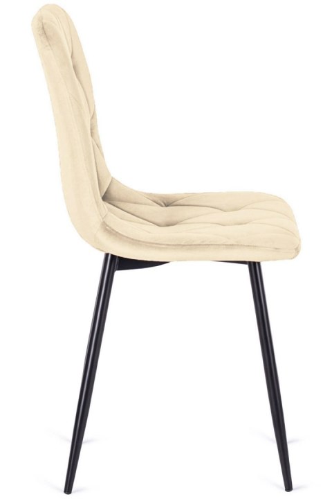 Krzesło tapicerowane BORGO VELVET BEIGE SMOKE II GATUNEK