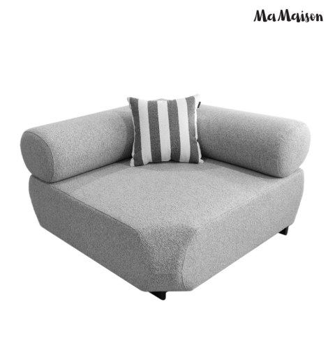 MaMaison MaMaison sofa narożna ogrodowa ALEXANDER 4 szara (poduszki i pokrowiec w zestawie)