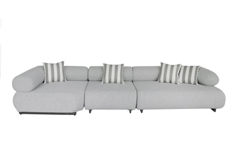MaMaison MaMaison sofa ogrodowa ALEXANDER szara (poduszki i pokrowiec w zestawie)