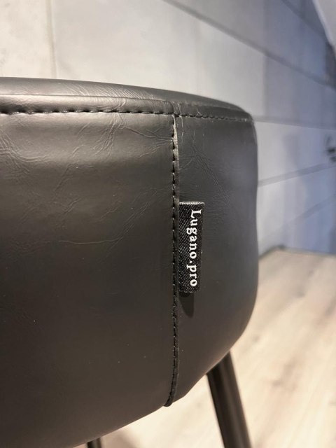 Krzesło barowe ASTI AVA BLACK PU hoker BAR