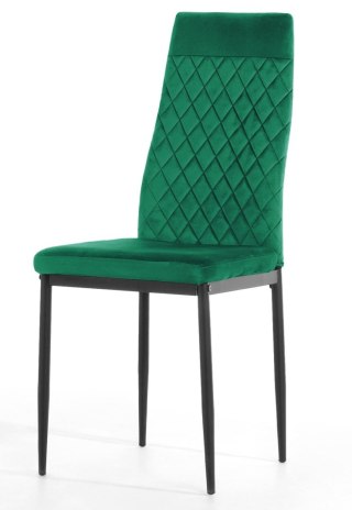Krzesło tapicerowane VALVA CARO VELVET GREEN II GATUNEK