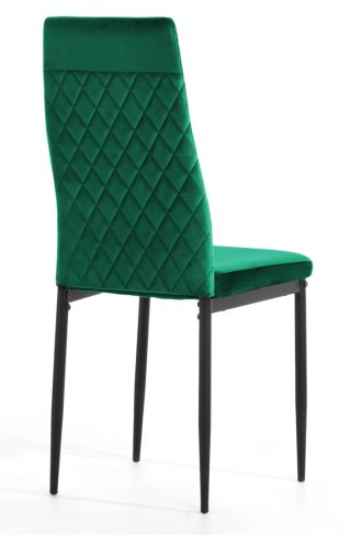 Krzesło tapicerowane VALVA CARO VELVET GREEN II GATUNEK
