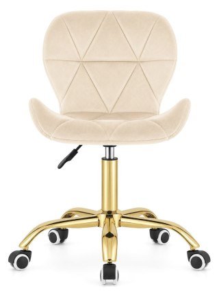 Krzesło obrotowe VASTO OFFICE VELVET CREAM GOLD