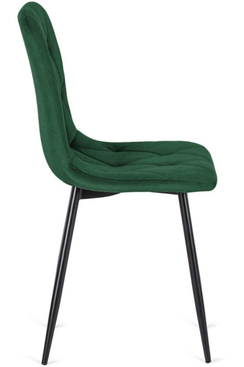 Krzesło tapicerowane BORGO VELVET GREEN FOREST II GATUNEK