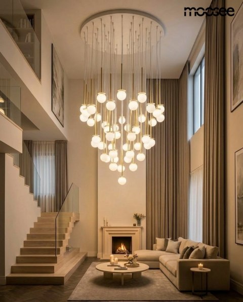Moosee MOOSEE lampa wisząca CANNON DISC 50 złota