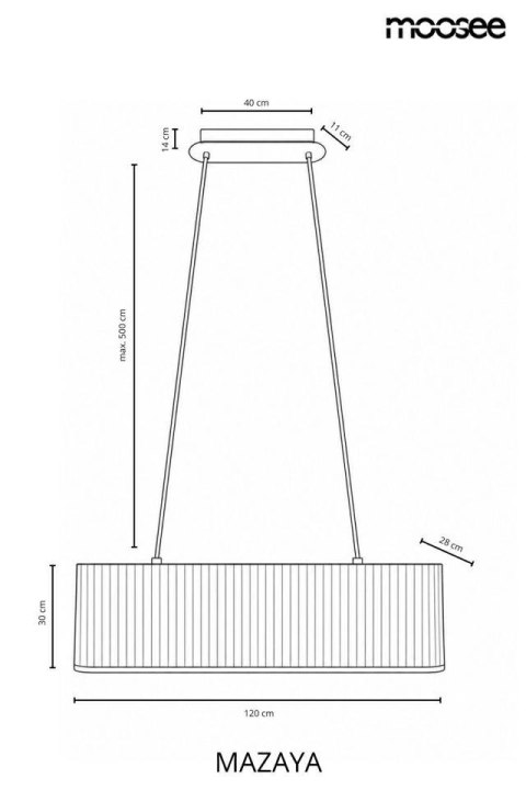 Moosee MOOSEE lampa wisząca MAZAYA biała