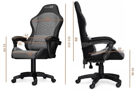 Fotel obrotowy gamingowy EVO PU ORANGE XL