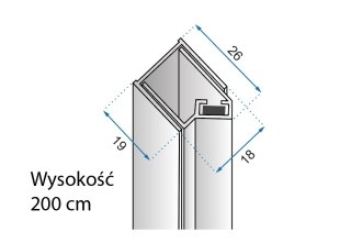 LISTWA MAGNETYCZNA HUGO BROWN/BRUSH COPPER