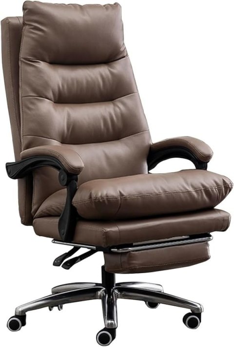 Fotel obrotowy do gabinetu WAILOR BROWN LEATHER PRO