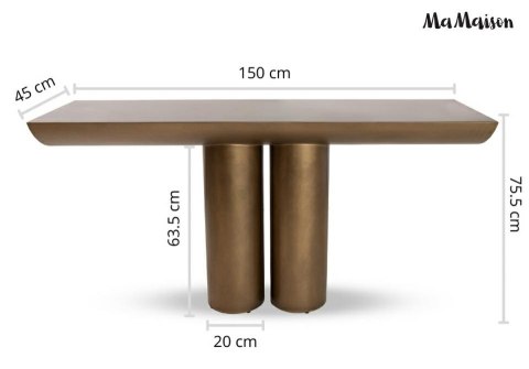 MaMaison MaMaison konsola TIDAL 150 złota