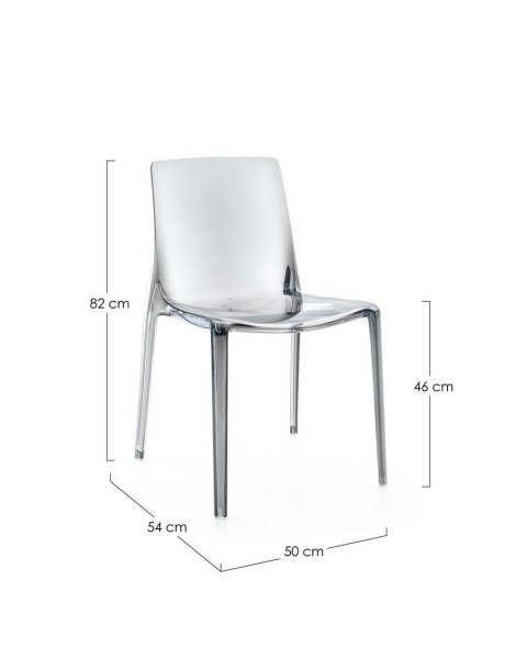 BIZZOTTO krzesło ogrodowe ADELE dymione