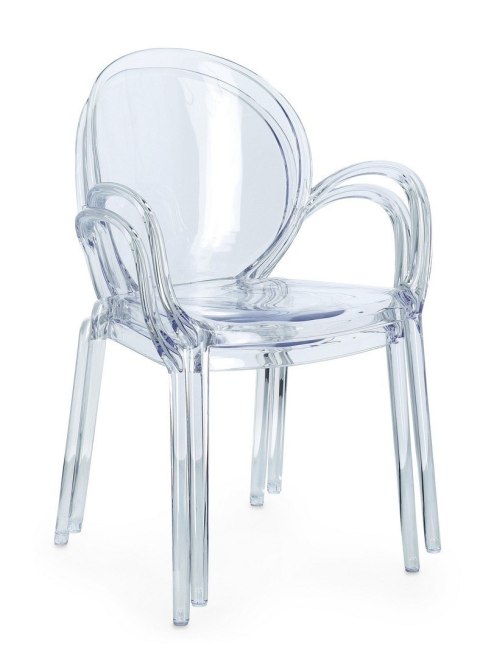 BIZZOTTO krzesło ogrodowe CAMILLA transparentne