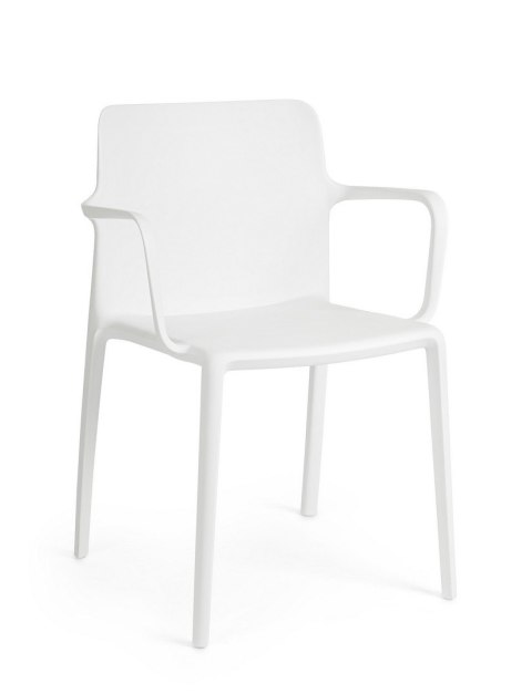 BIZZOTTO krzesło ogrodowe CHLORIS ARM białe