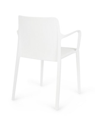 BIZZOTTO krzesło ogrodowe CHLORIS ARM białe
