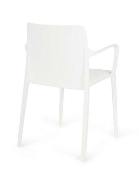 BIZZOTTO krzesło ogrodowe CHLORIS ARM białe