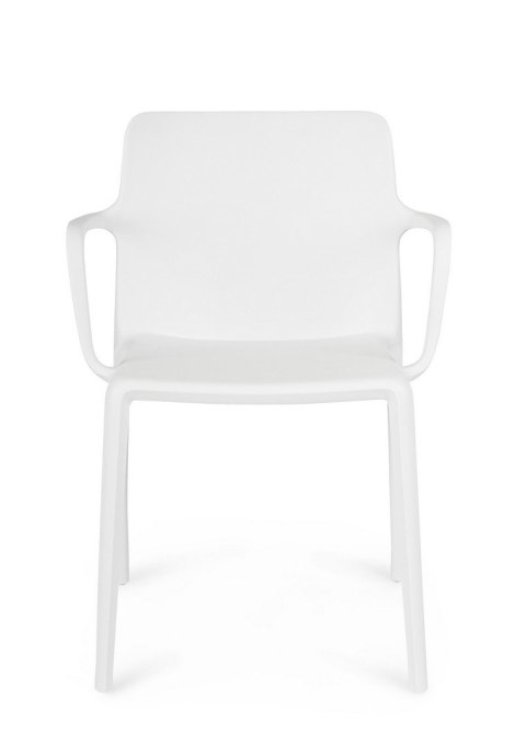 BIZZOTTO krzesło ogrodowe CHLORIS ARM białe