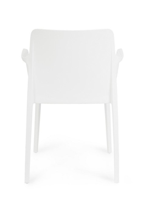 BIZZOTTO krzesło ogrodowe CHLORIS ARM białe
