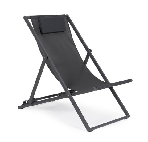 BIZZOTTO leżak ogrodowy składany TAYLOR szary