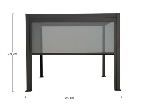 BIZZOTTO roleta do pergoli OCEAN / MAREA 3m szara