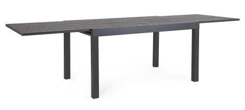 BIZZOTTO stół ogrodowy CLIV 135-270 czarny / rozkładany