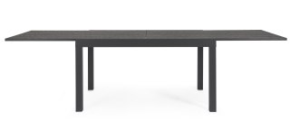 BIZZOTTO stół ogrodowy CLIV 135-270 czarny / rozkładany