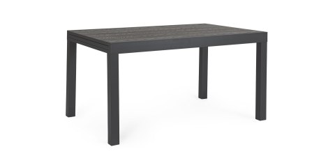 BIZZOTTO stół ogrodowy CLIV 135-270 czarny / rozkładany