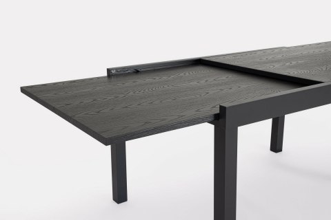 BIZZOTTO stół ogrodowy CLIV 135-270 czarny / rozkładany