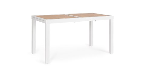 Bizzotto BIZZOTTO stół ogrodowy HILIJA 140-210 biały / rozkładany