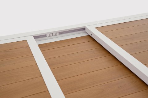 Bizzotto BIZZOTTO stół ogrodowy HILIJA 140-210 biały / rozkładany