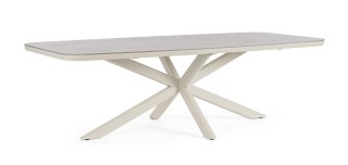 BIZZOTTO stół ogrodowy ISACCO PELICAN 240x110 beżowy
