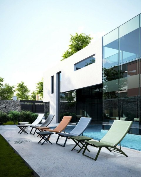 BIZZOTTO stolik ogrodowy TAYLOR granatowy