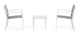 BIZZOTTO zestaw ogrodowy AURI biały / szary